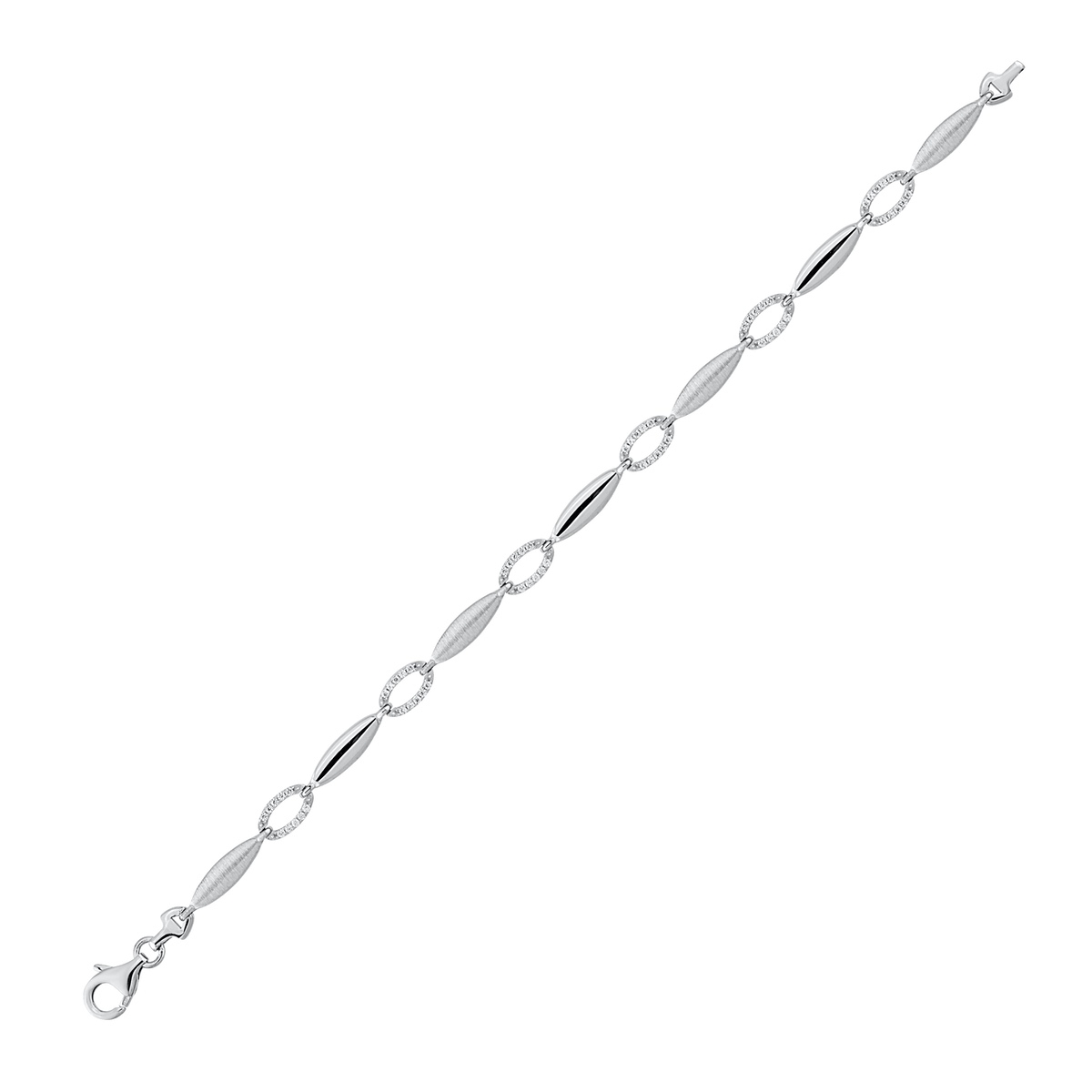 0K 0.750 ct Silver Bracelet
