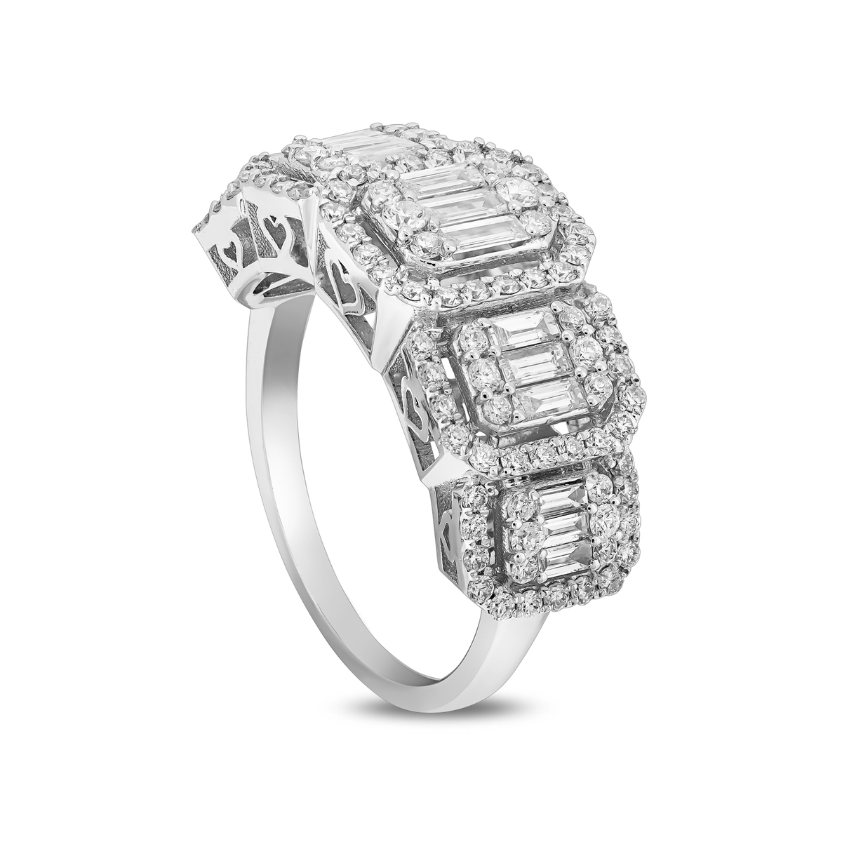 14K 0.440 ct Diamond Baguette Ring