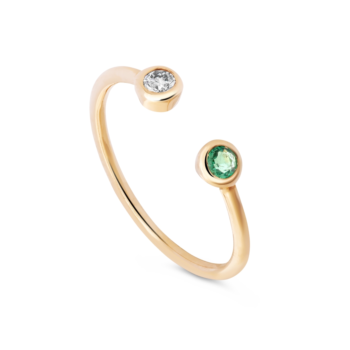 14K 0.060 ct Gold Ring With Stones