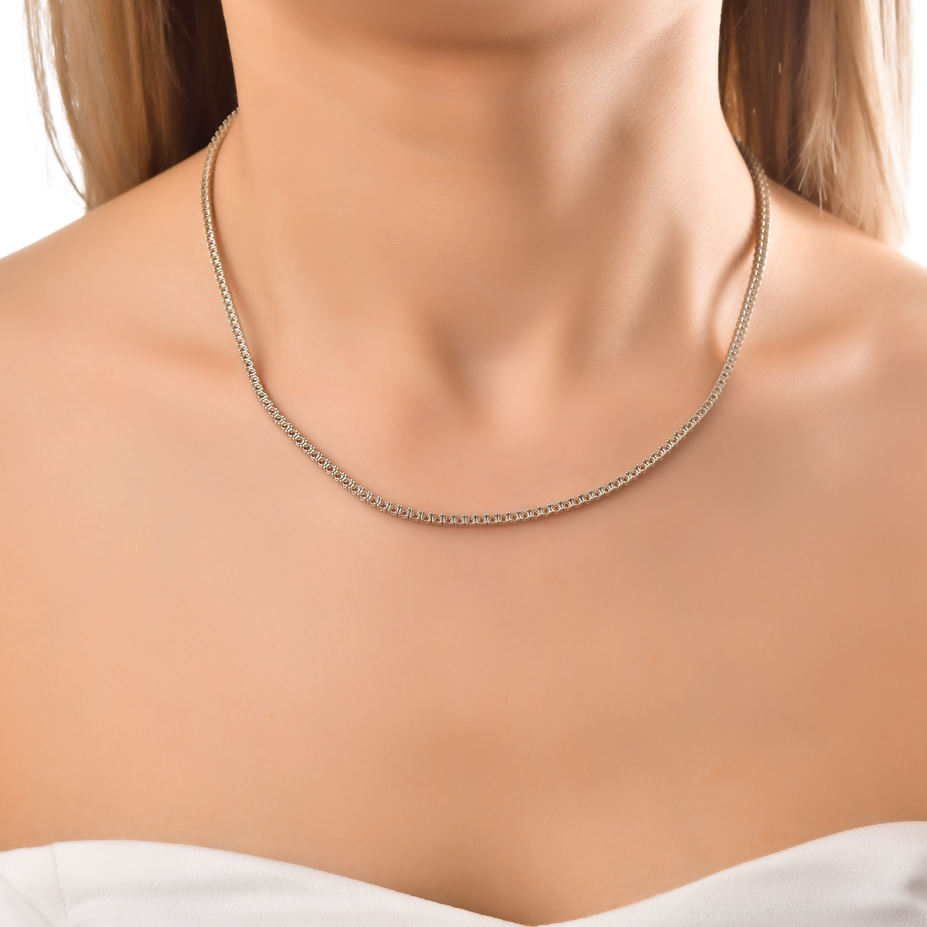 18K 0.020 ct Mounting Necklace